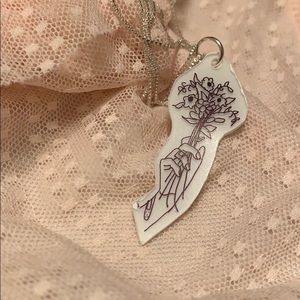 Helping hand necklace